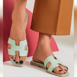 Hermes Oran Slippers Slides size 8